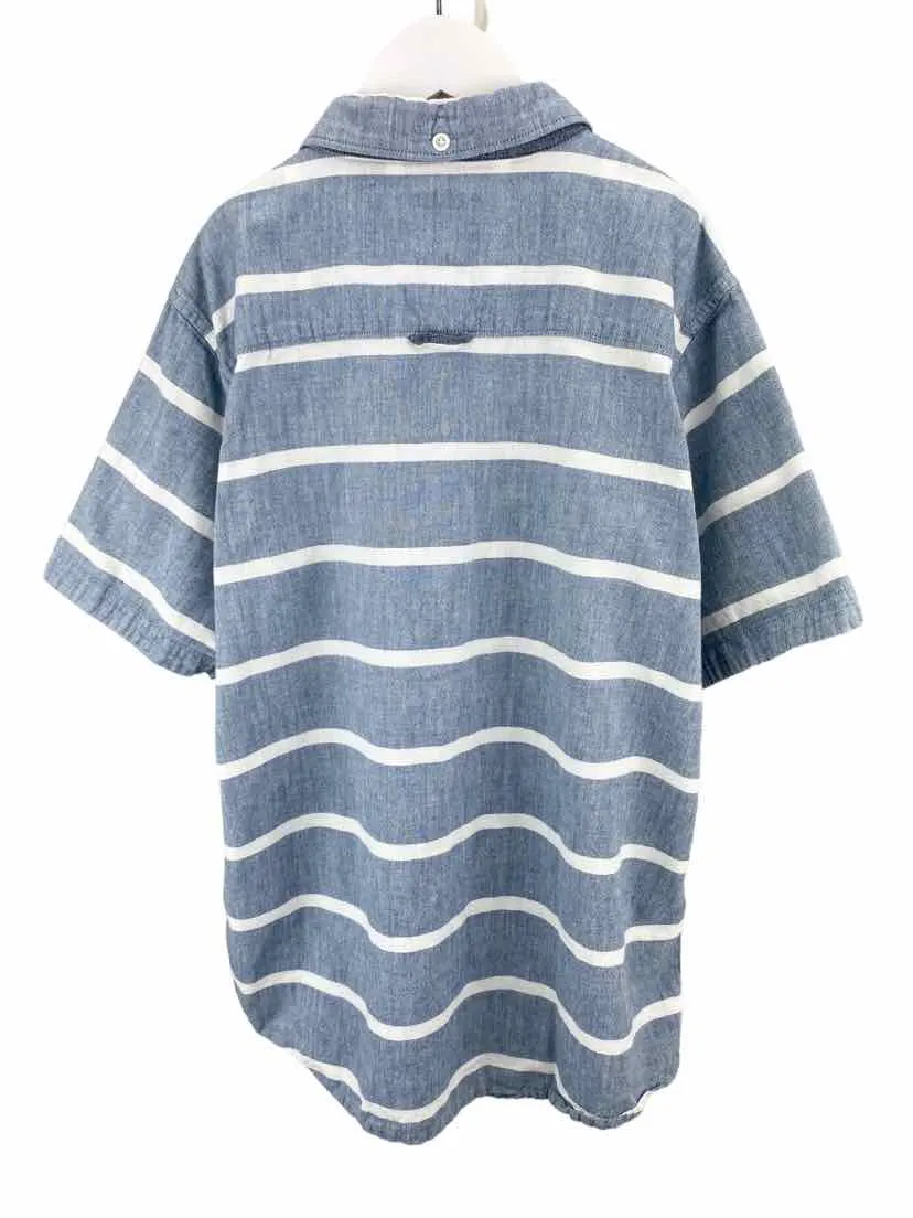 Billabong, Boys' Striped Chambray Shirt, Blue/White, Size L (14)