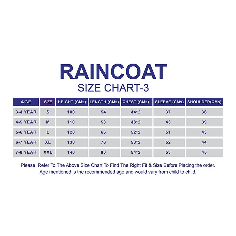 Bright Pink Magical Unicorn Theme Raincoat for Kids