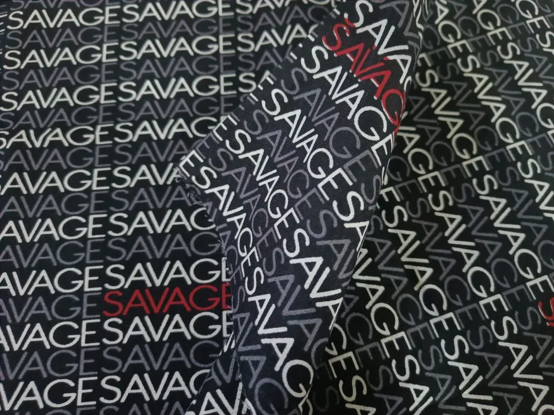 COTTON POPLIN PRINT [SAVAGES] 58" WIDE
