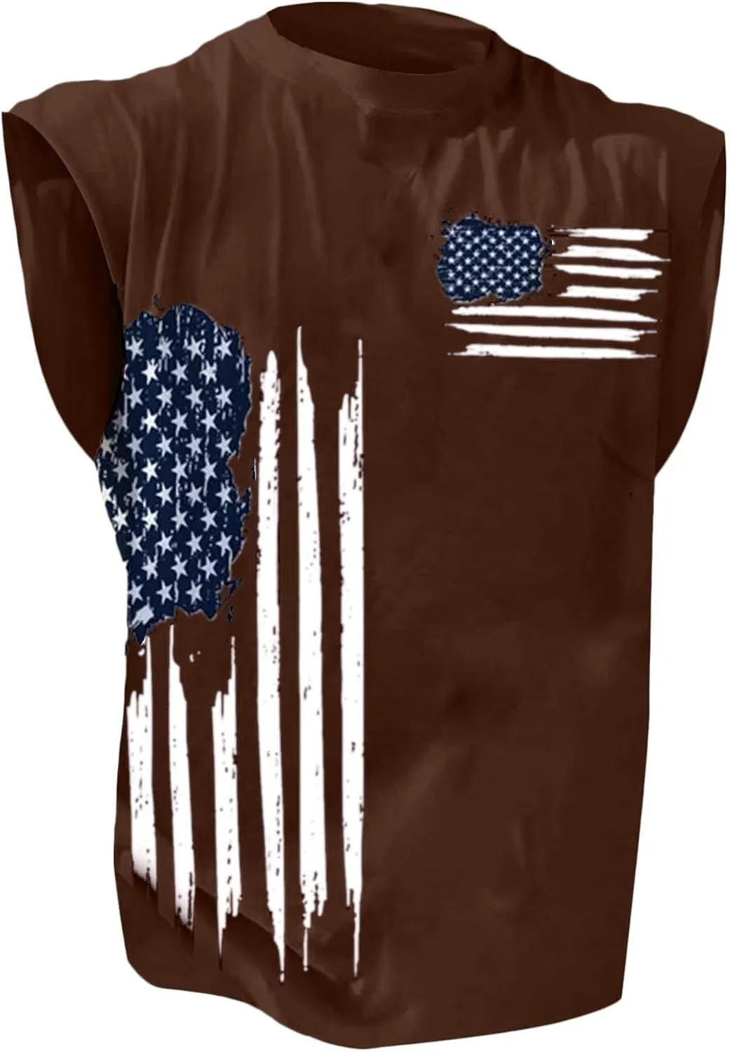 Graphic Tank Tops for Men Sleeveless USA Flag Shirts 4th of July Bodybuilding Tees Workout Gym Muscle Cut Off Tshirt Vests