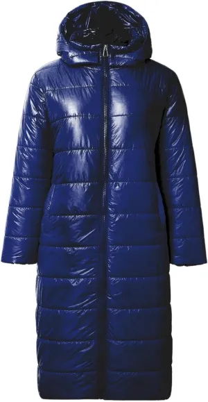 Long Puffer Coat Women Plus Size Loose Lightweight Warm Down Jacket Casual Solid Full Zip Winter Quilted Jacket for Women