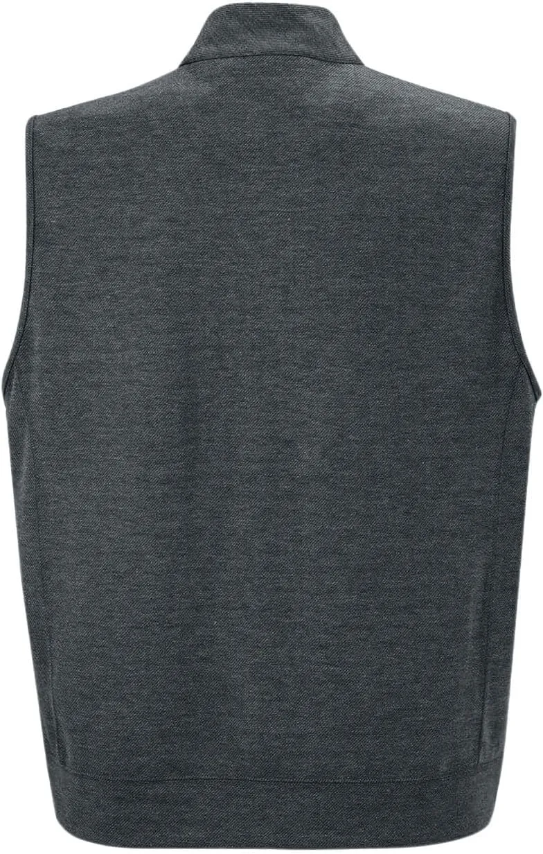 Makkrom Mens Quarter Zip Sleeveless Golf Vest Pullover Stand Collar Casual Vests Outerwear