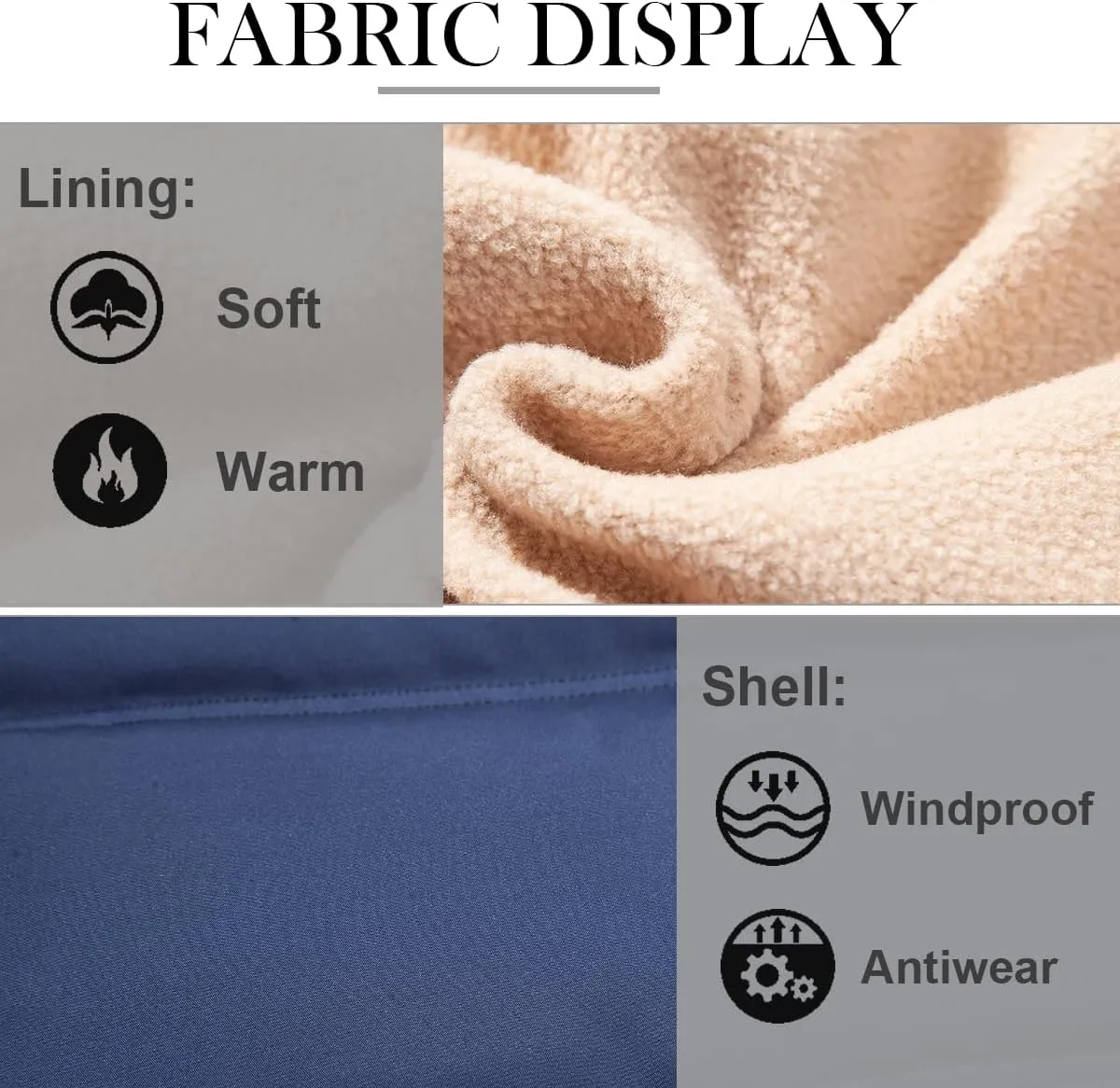 Msmsse Men's Winter Outerwear Vests Puffer Fleece Lined Quilted Vest Casual Sleeveless Jacket