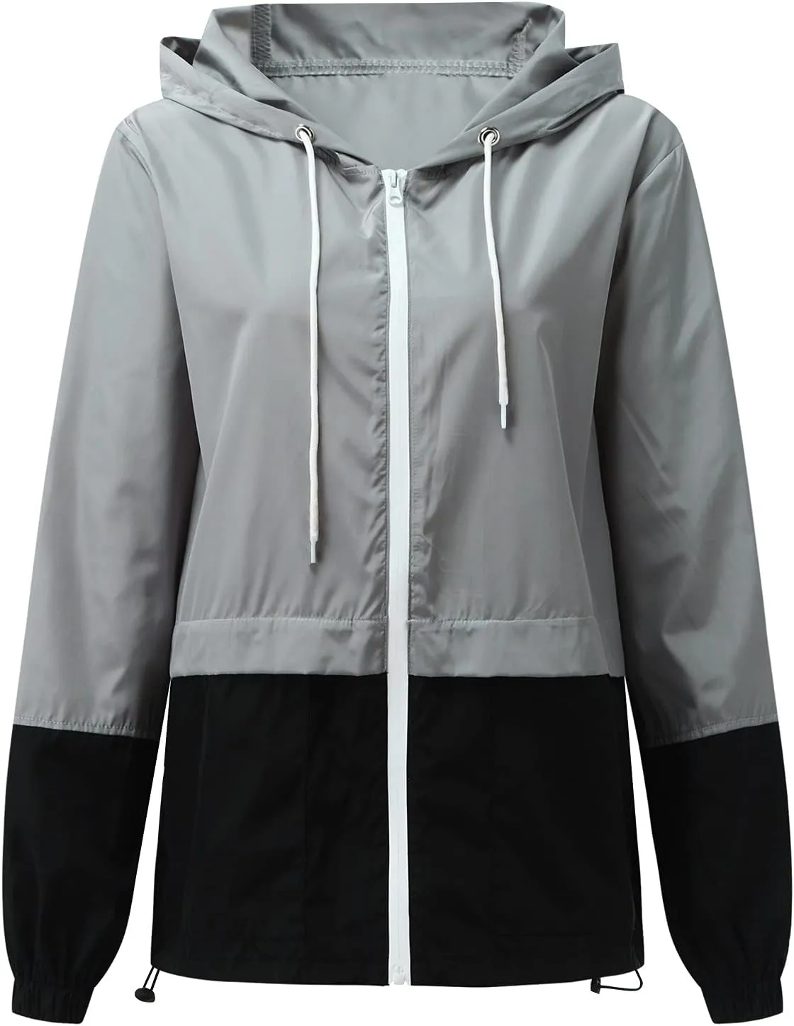 Raincoat Women Lightweight Waterproof Rain Jackets Packable Outdoor Hooded Windbreaker Rain Coats (S-3XL)