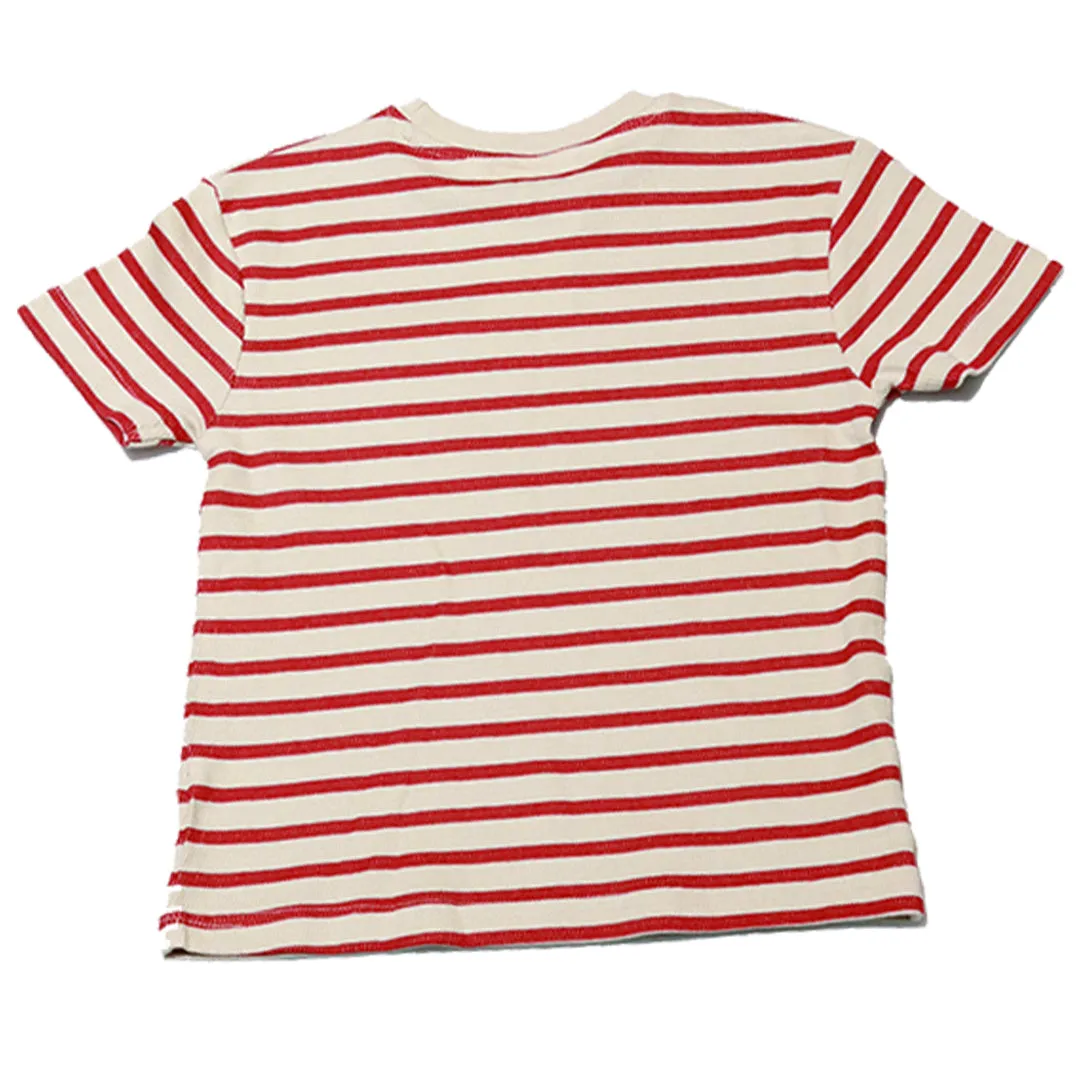 Red Horizontal Striped Tshirt