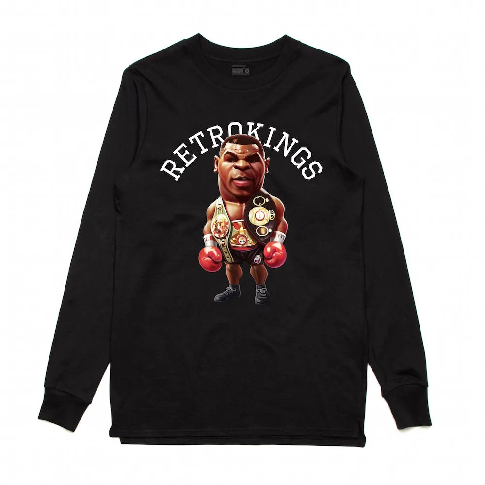 Retro Kings Iron Mike Black L/S Tee