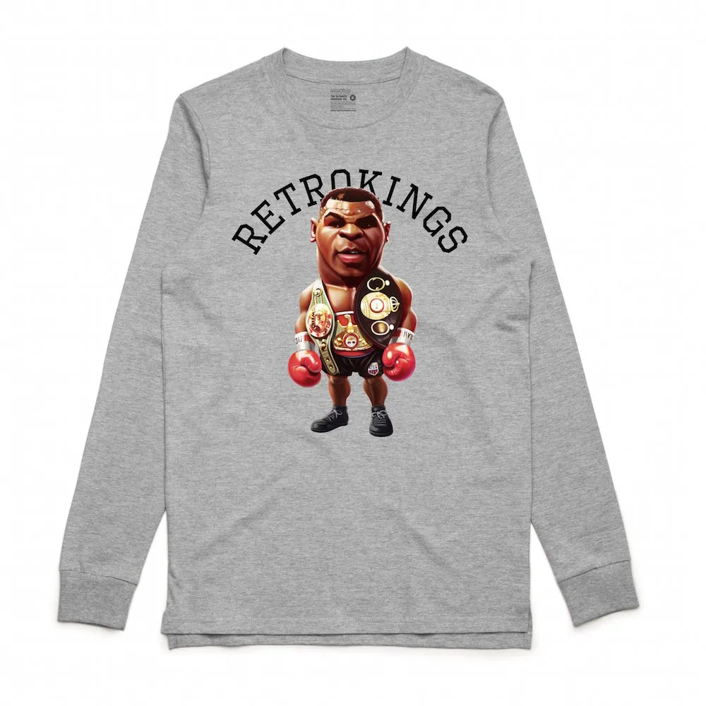 Retro Kings Iron Mike Grey L/S Tee