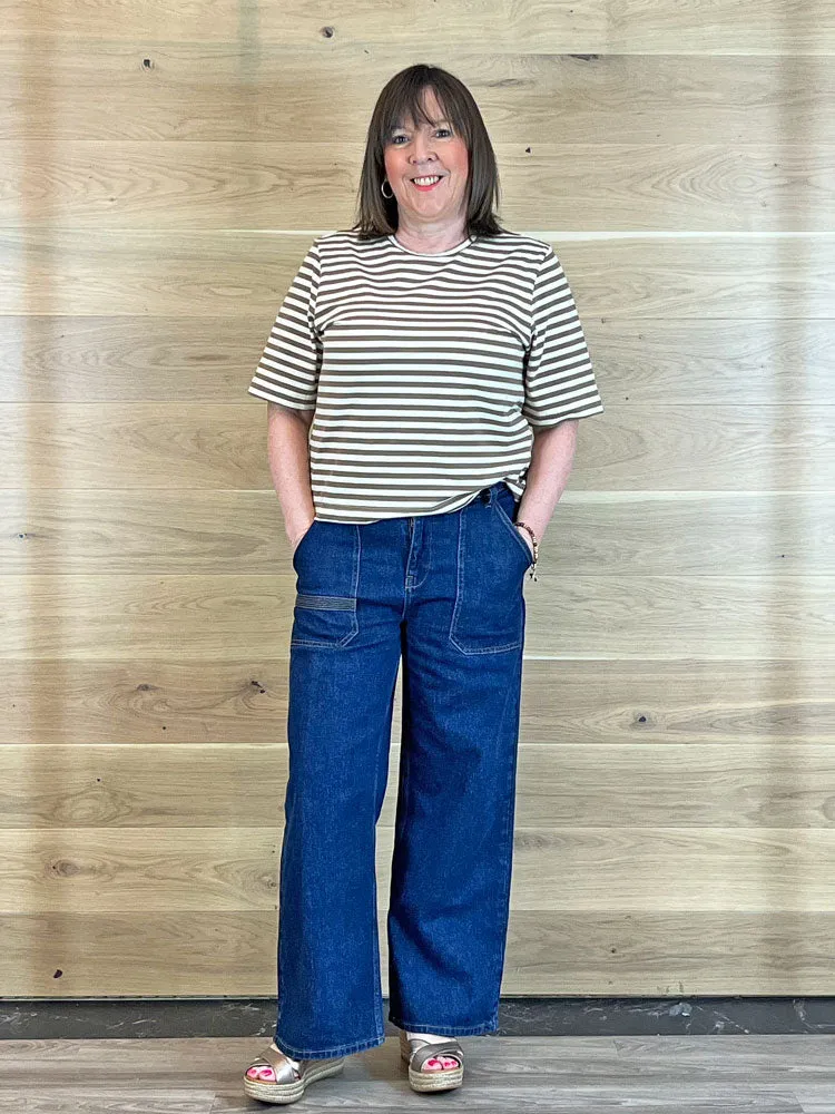 Sofie Schnoor T-Shirt Brown Striped