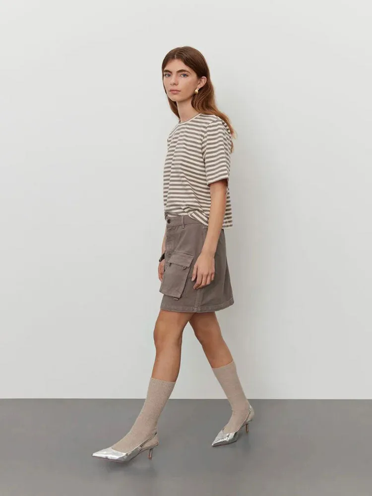 Sofie Schnoor T-Shirt Brown Striped