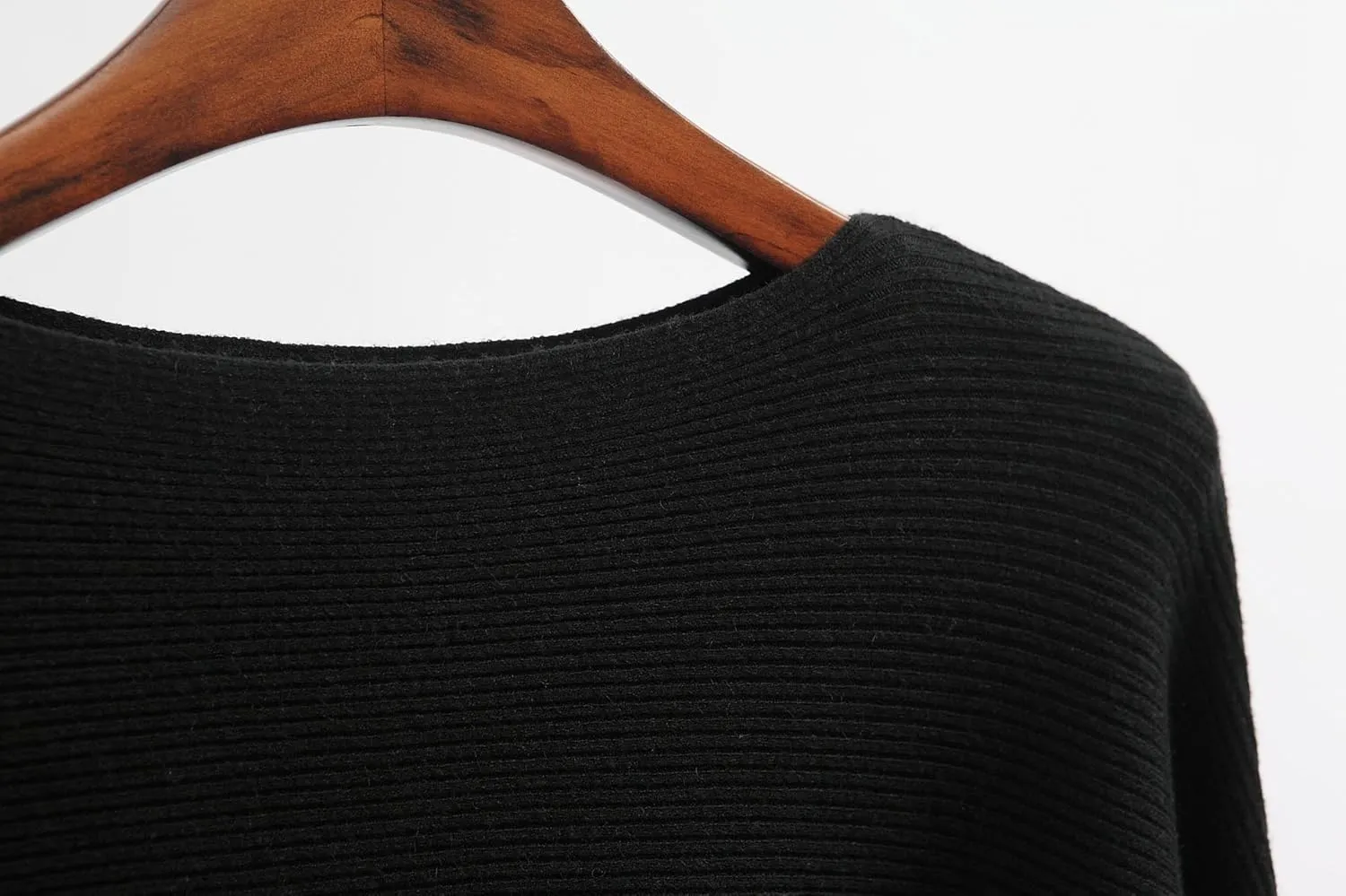 Women's Boat Neck Batwing Sleeves Dolman Fall Winter Knitted Sweaters Pullovers Tops