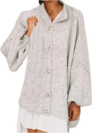 Womens Button Up Sweaters Long Sleeve Open Front Chunky Knit Cardigan Sweaters Spring Fall Trendy Outfits