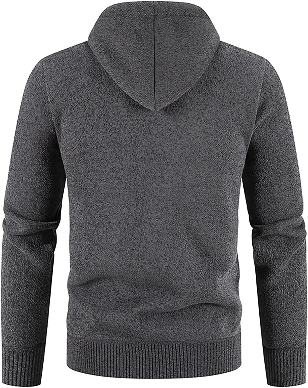 Ymosrh Men's Winter Coats Full Zip Hoodie Fleece Jacket Sweatshirt Sherpa Lined Work Coat Mens, L-3XL
